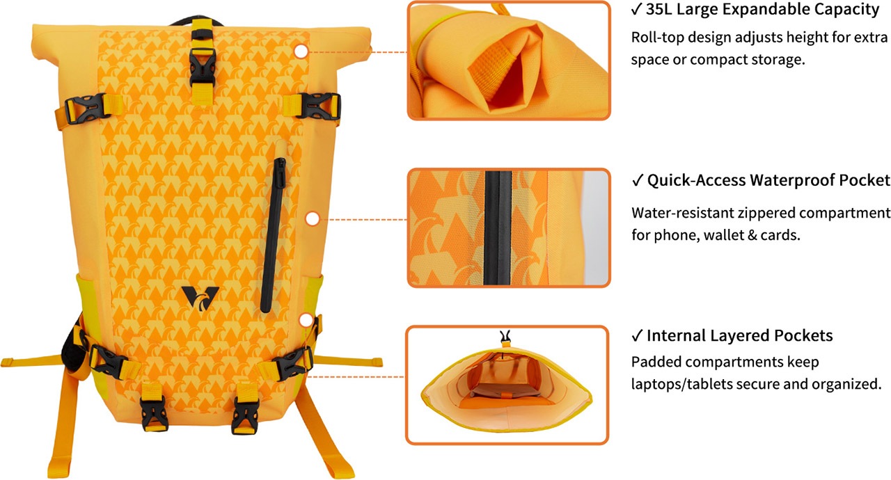 ​​Waterproof Multi-Mission Backpack WBS2509 details